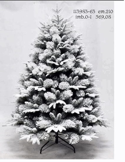 Immagine di ALBERO PE MIXED NEEDLE PINE TREE W/SNOW CM 210