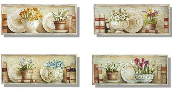 Immagine di QUADRO PIATTI E PIANTE 51X3H20