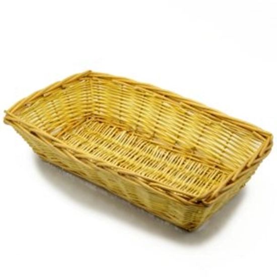 Immagine di CESTA VIMINI NATURALE RETTANGOLARE CM46X27H11