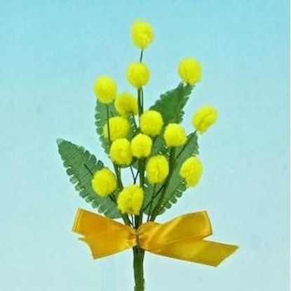 Picture of MIMOSA PICK H.13 CM W/RIBBON