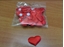 Immagine di CUORE STOFFA 4 CM. ADES. CF. DA 20 PZ.