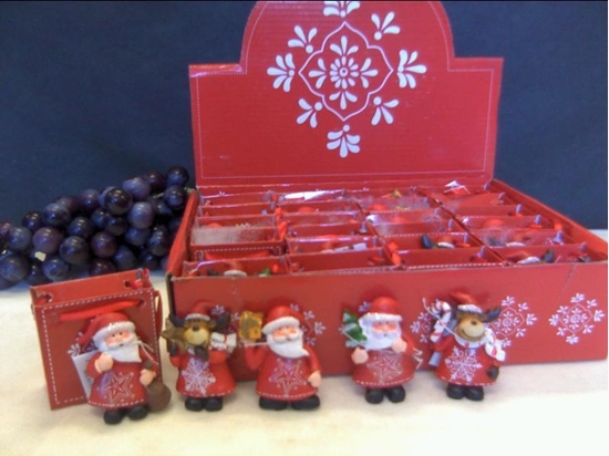 Immagine di MAGNETE NATALIZIO C/BUSTINA 4 ASS. 5 CM