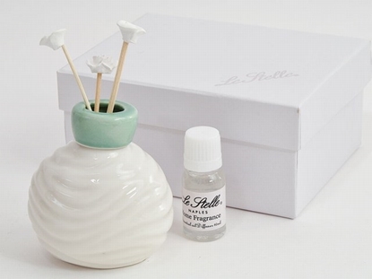 Immagine di PROFUMATORE IN CERAMICA VERDE C/ASTUCCIO 8x6,5xh.9 CM