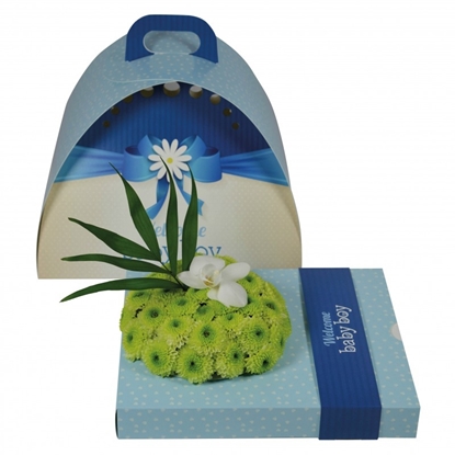 Immagine di OASIS® floxi uni color welcome babyboy 22,5x17,5x3,2 cm.