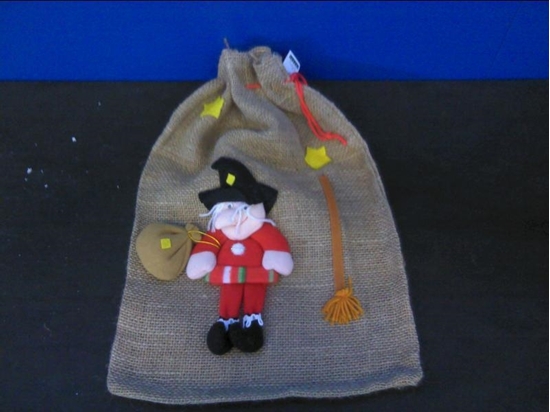 Immagine di SACCO JUTA C/BEFANA ROSSA 350X500