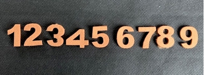 Immagine di NUMERI FL 3 CM. BUSTA