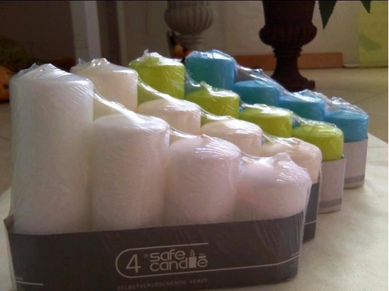 Immagine di SAFE CANDLE JE 1 X H. 80-100-120-150 D. 5 CM CF. 4 PZ.