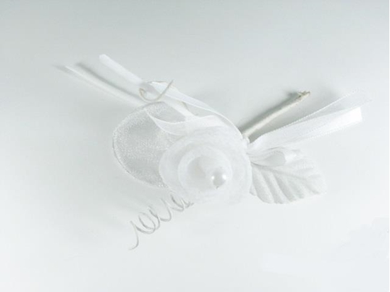 Picture of ROSA MONOCONFETTO COL. BIANCO 10CM (CF 24)