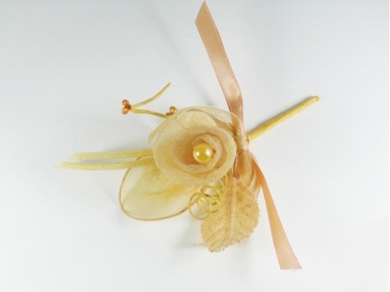 Immagine di ROSA MONOCONFETTO COL. CHAMPAGNE10 CM (CF 24 PZ)