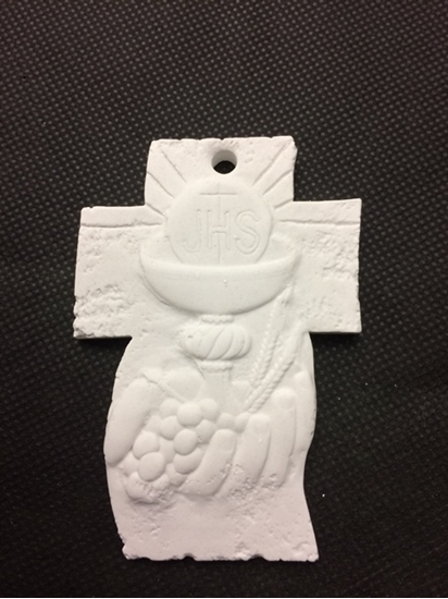 Immagine di GESSETTO CROCE CON CALICE JHS CM 9.5X6.5