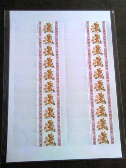 Picture of BIGLIETTO BOMBONIERA FOGLIO DA 20 PZ. BIMBA