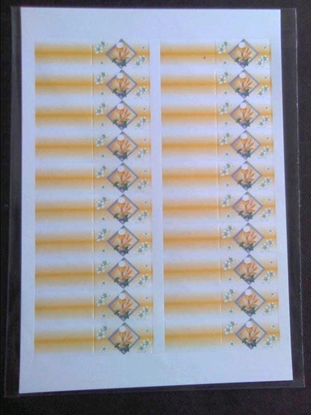 Immagine di BIGLIETTO BOMBONIERA FOGLIO DA 20 PZ. COMUNIONE