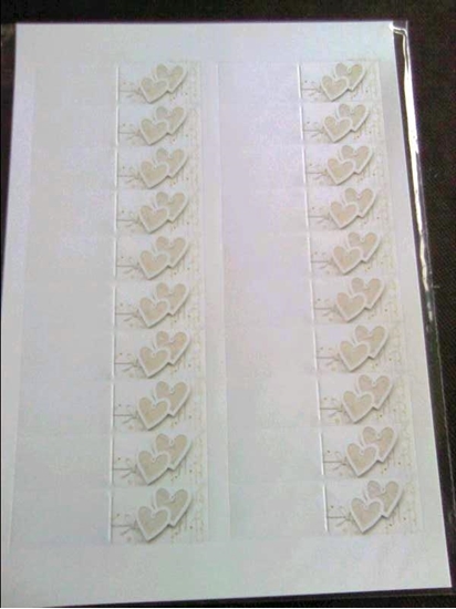 Immagine di BIGLIETTO BOMBONIERA FOGLIO DA 20 PZ. MATRIMONIO