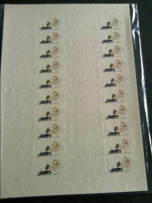 Immagine di BIGLIETTO BOMBONIERA FOGLIO DA 20 PZ. SPOSI