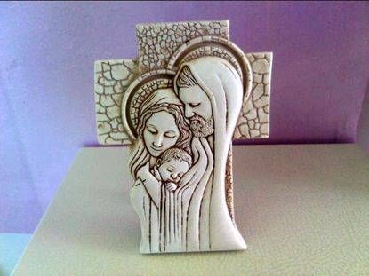 Picture of SOAVE CROCE 14X10 SACRA FAM.COLORATA