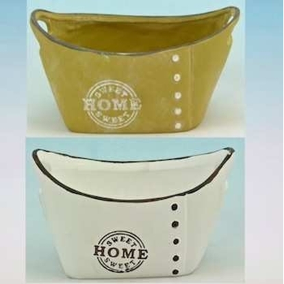 Immagine di CERAMIC POT 20X13X11.5 WHITE