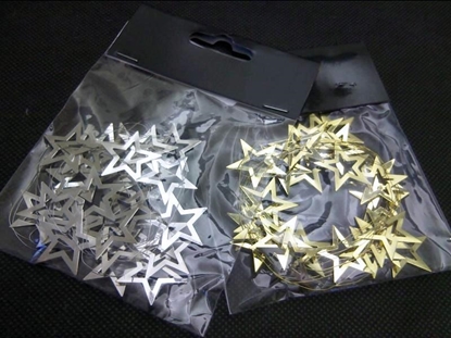 Picture of METAL DECO STAR GARLAND 2 M SILVER/GOLD (1 PC)