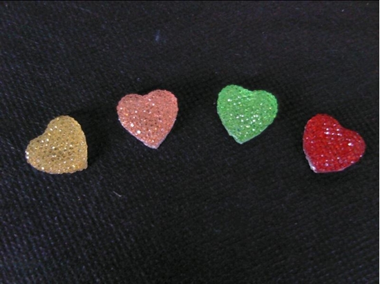 Immagine di CUORE APPLICAZIONE  BRILLANTE BUSTE DA 25 PZ.