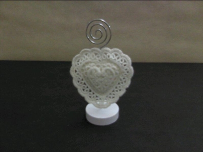 Picture of CLIP CUORE MACRAME H. 13 CM.