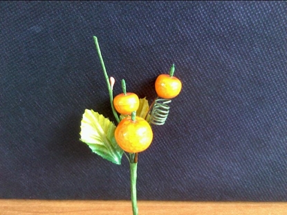 Immagine di MAZZOLINO ARANCE H. 12,5 CM.  BUSTA DA 12 PZ