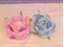 Picture of SACCHETTO ORGANZA POIS CON ROSA X 6 PZ.