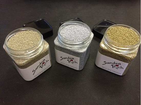 Immagine di METALLIC GLASS PEARLS 1-1,5 MM (BOTTLE 250 ML)