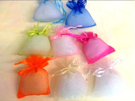 Immagine di SACCHETTO RETTANGOLARE ORGANZA 7,5X10 CF.50 PZ.