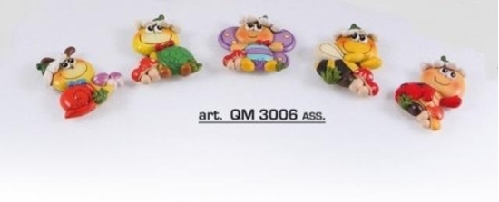 Immagine di INSETTI  MAGNETE RESINA 6 SOGG. ASS. CF. 12 PZ.