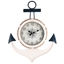 Immagine di OROLOGIO MARE LEGNO ANCORA BIANCO BLU CM 48X62X4