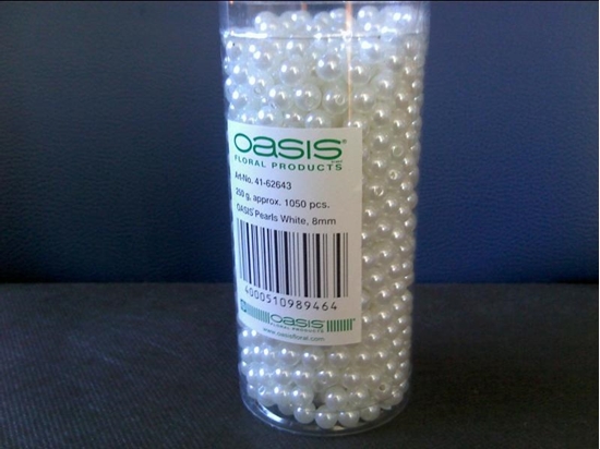 Picture of PERLE OASIS WHITE, 08 MM 250 GR, 1050 STÜCK
