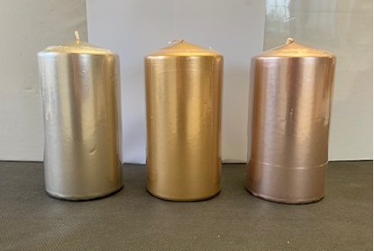 Picture of MOCCOLO TESTA PIATTA LACC. CON CELLOFAN H.180-80 D.50 MM. CF