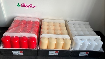 Picture of CANDELE MOCCOLO TESTA PIATTA H.150 D.50 MM. CF 24 PZ