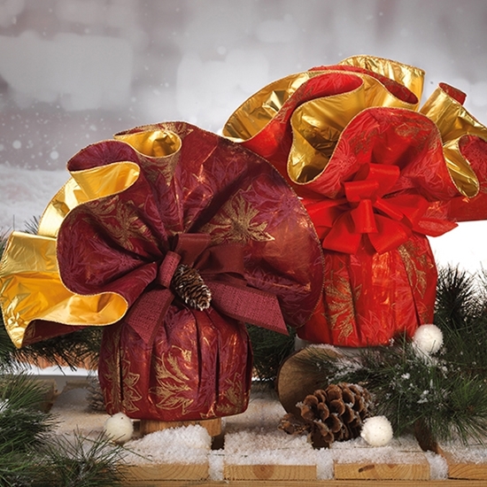 Immagine di SOTTOVASI POINSETTIA POL+DEC. C/B. D.100 CF 10 PZ