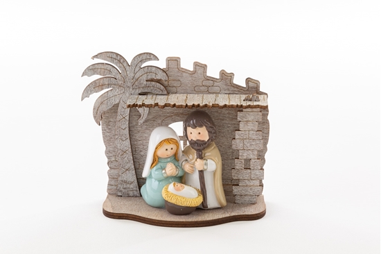 Picture of SACRA FAMIGLIA LEGNO/RESINA 13,5x5,5xh.11 CM