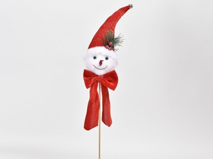 Immagine di PUPAZZO DI NEVE TESTA SU PICK 10x7x55cm