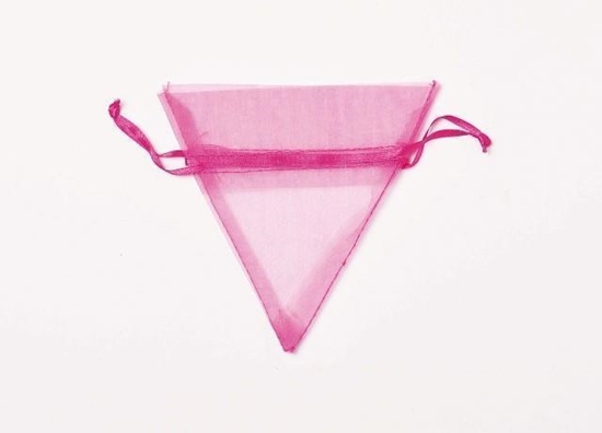 Picture of SACCHETTO FUXIA TRIANG. FUXIA 14X13 CM  CF. 12 PZ.