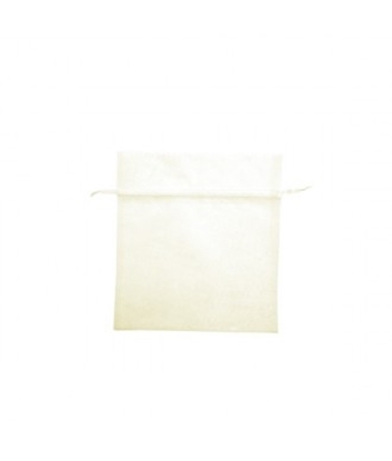 Immagine di SACCHETTO ORGANZA CREMA L.10xH.12 CM. CF. 10 PZ.