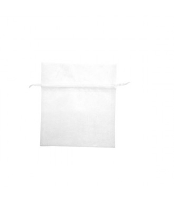 Immagine di SACCHETTO ORGANZA BIANCO L.10xH.12 CM. CF. 10 PZ.