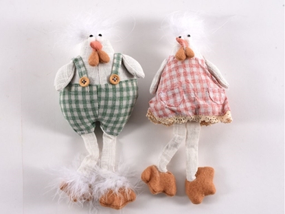 Picture of Gallo o gallina 9x7x18 cm