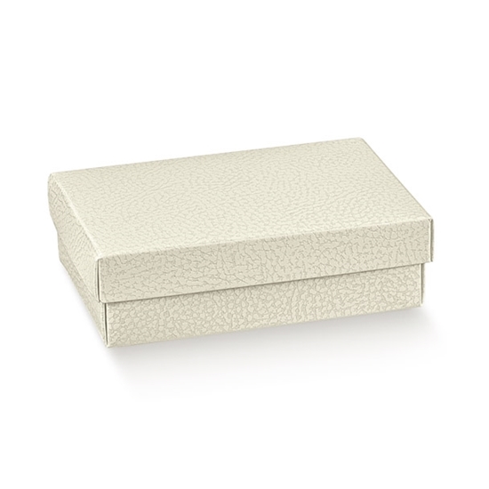 Immagine di SCATOLA F/C-DP 250X250X60 PELLE BIANCO X 2 PZ.