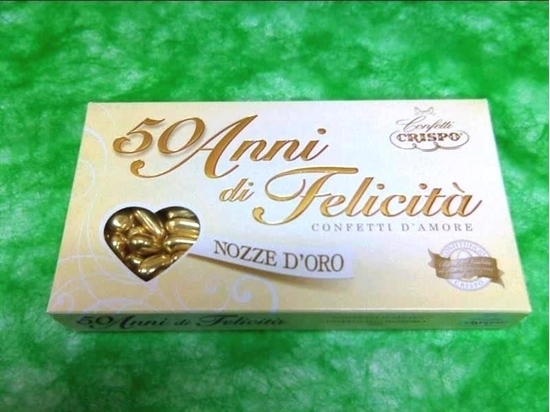 Immagine di CONFETTI MANDORLA COL. ORO CF. DA 500 GR.