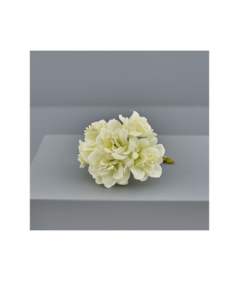 Immagine di FIORELLINO CON PISTILLI  D.4,5 cm CREMA *AUM cf.72 pz