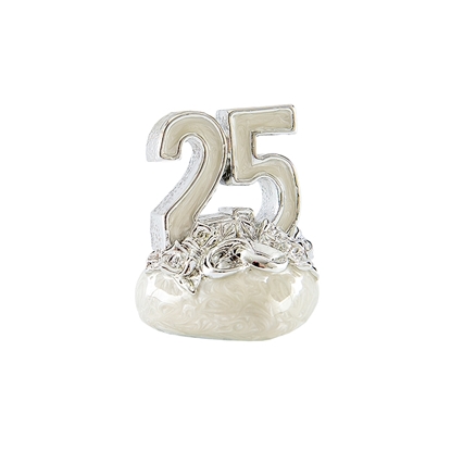 Immagine di SILVER NUMERO 25 BIANCO GR. CM.5