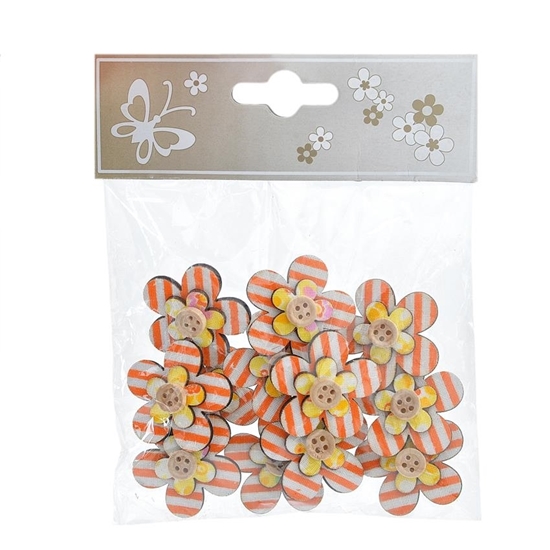 Picture of CONFEZIONE 12 STICKER MARGHERITE ARANCIO