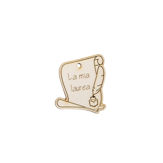 Immagine di LAUREA LEGNO PC. CM. 4 CF 12 PZ