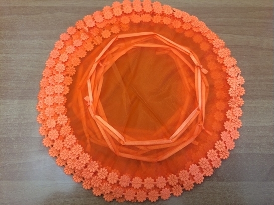 Immagine di CENTRINO MERL. TONDO ARANCIO CF. 12 PZ.