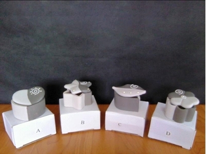 Immagine di PORTA GIOIE WHITE/GREY  4 ASS. CM.8