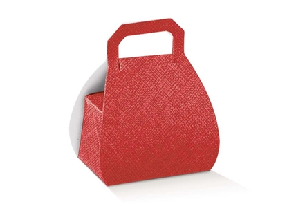 Immagine di BORSA SETA ROSSO H. 8 CM.