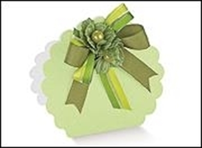 Immagine di BORSA ROTONDA 58X40X85 MM. SETA VERDINO