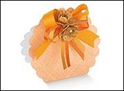 Immagine di BORSA ROTONDA 58X40X85 MM. SETA ARANCIO